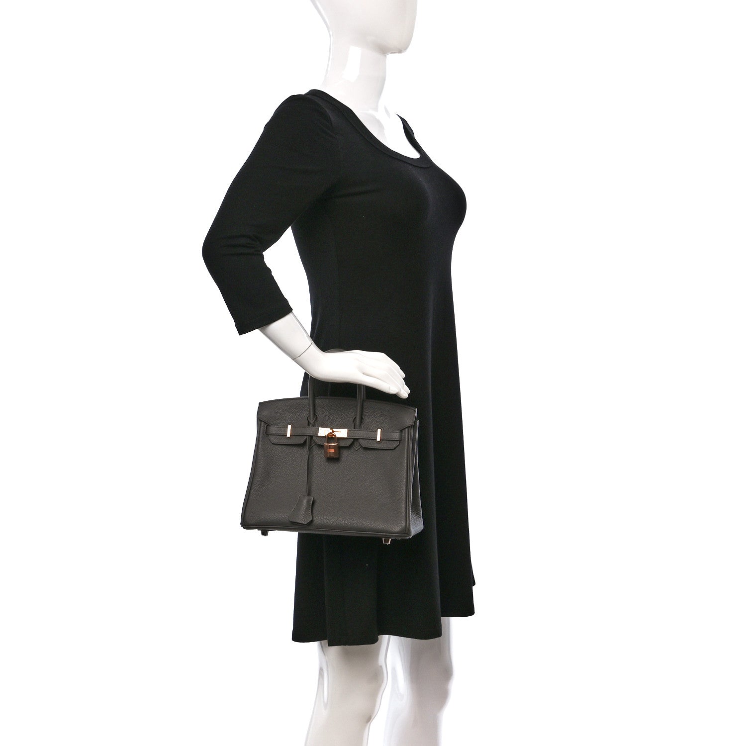 Hermes Togo Birkin 25 Etain 2 of 8