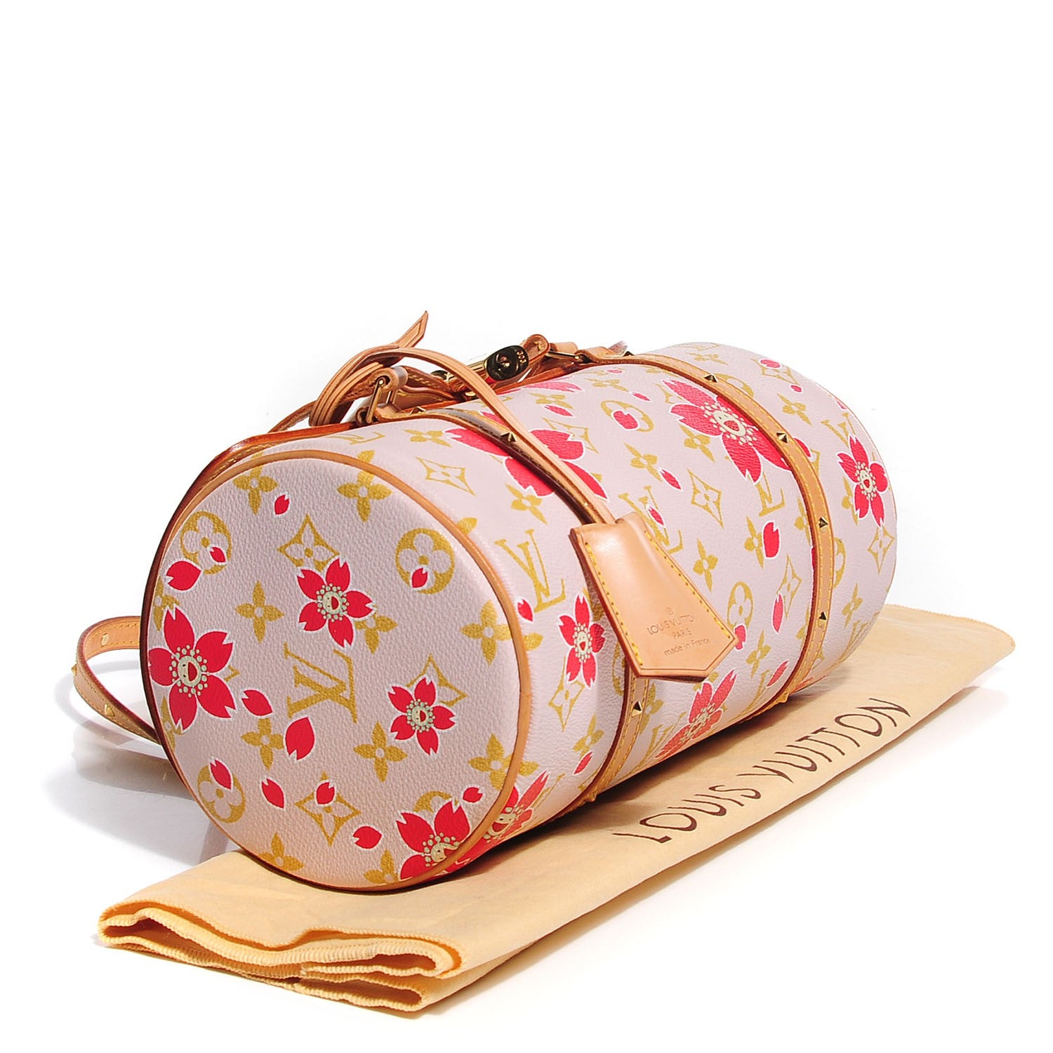 Louis Vuitton Monogram Cherry Blossom Papillon Red Creme 4 of 9