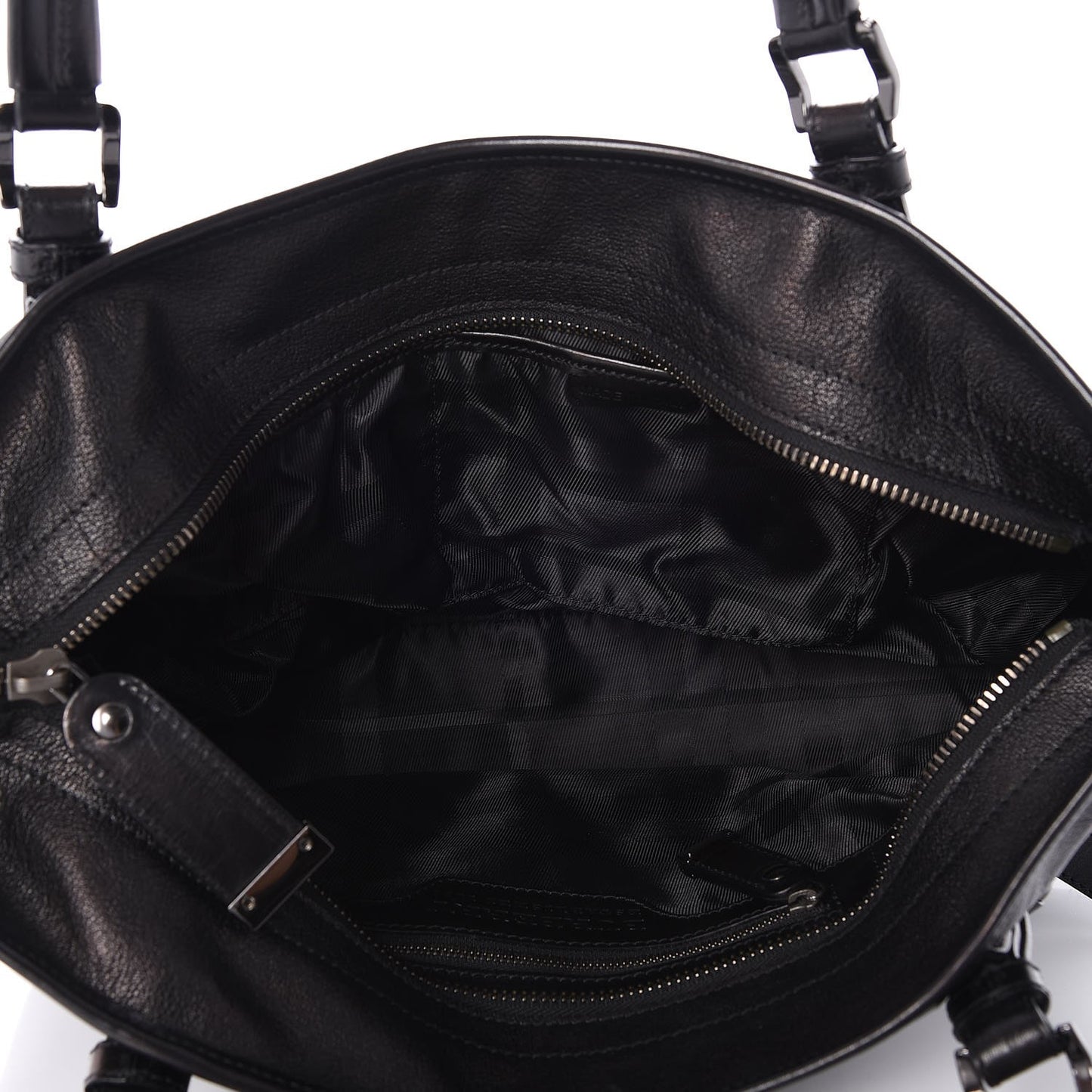 Calfskin Dallinger Satchel Black