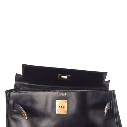 Hermes Box Kelly Retourne 32 Black 19 of 42