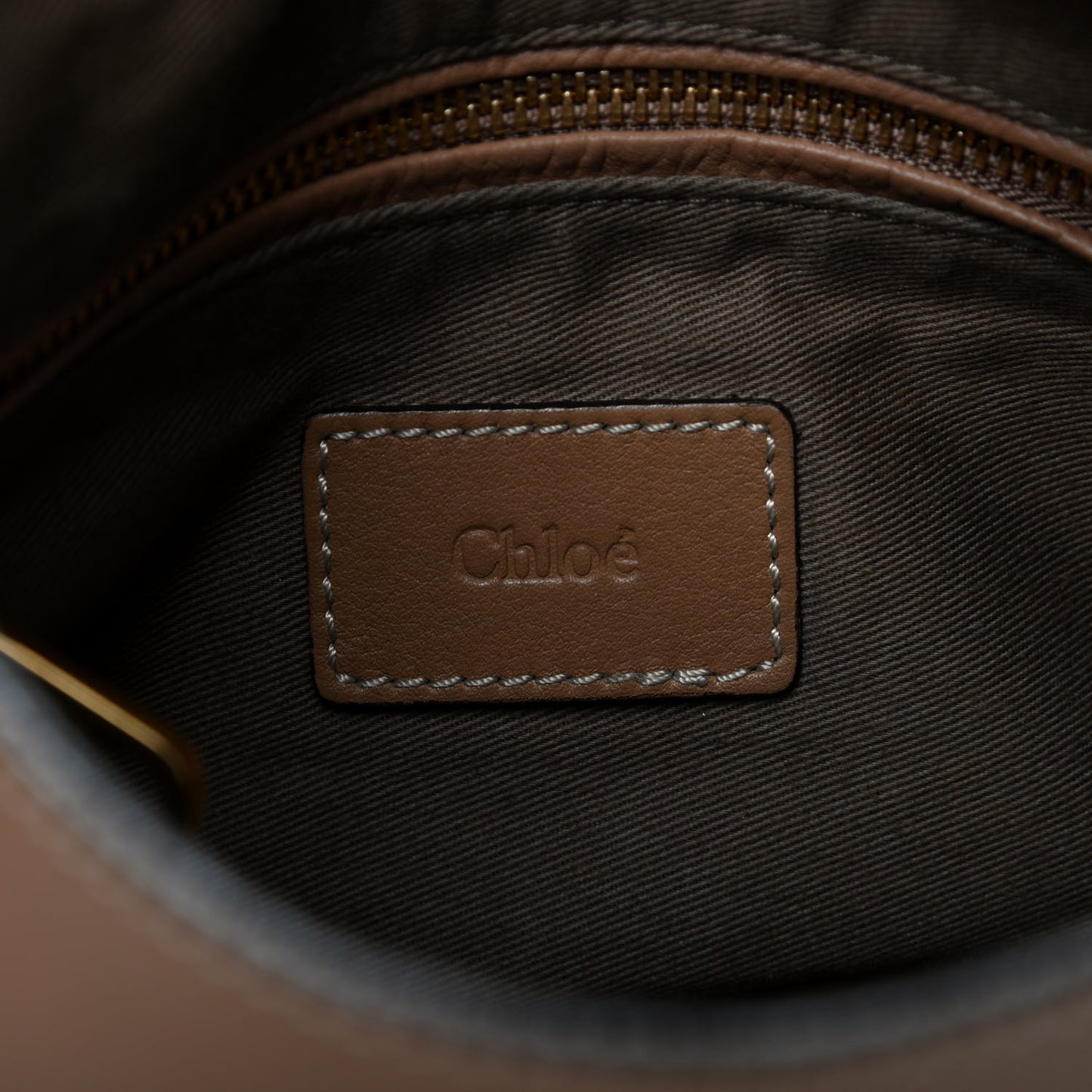 Calfskin Medium Marcie Round Zip Crossbody Nut