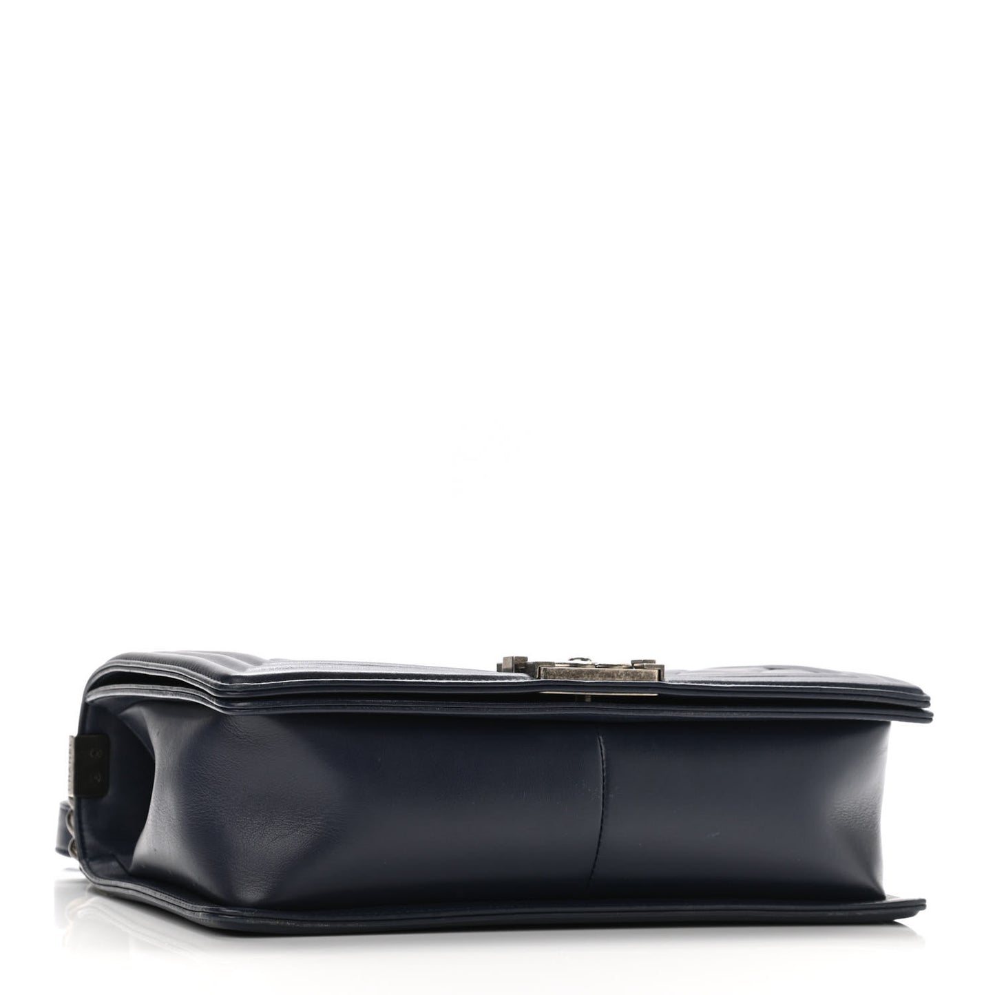 Calfskin Quilted New Medium Boy Flap Navy