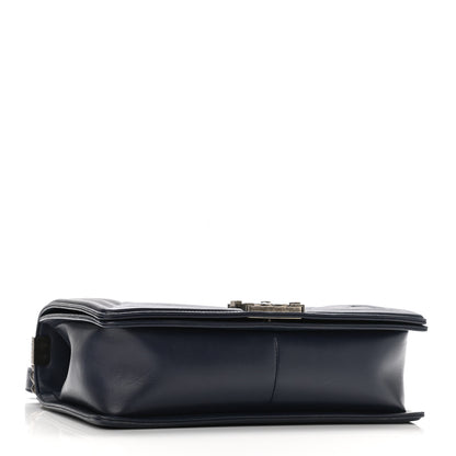 Chanel Calfskin Quilted New Medium Boy Flap Navy 4 of 10