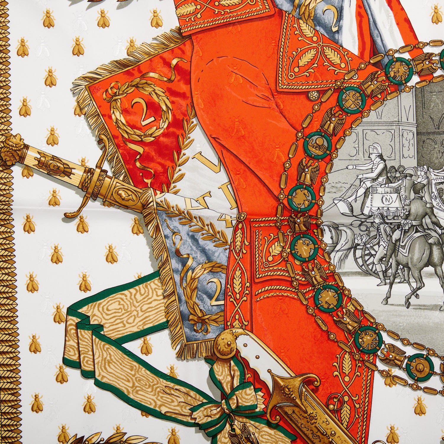 Hermes Silk Napoleon Scarf 90 2 of 3