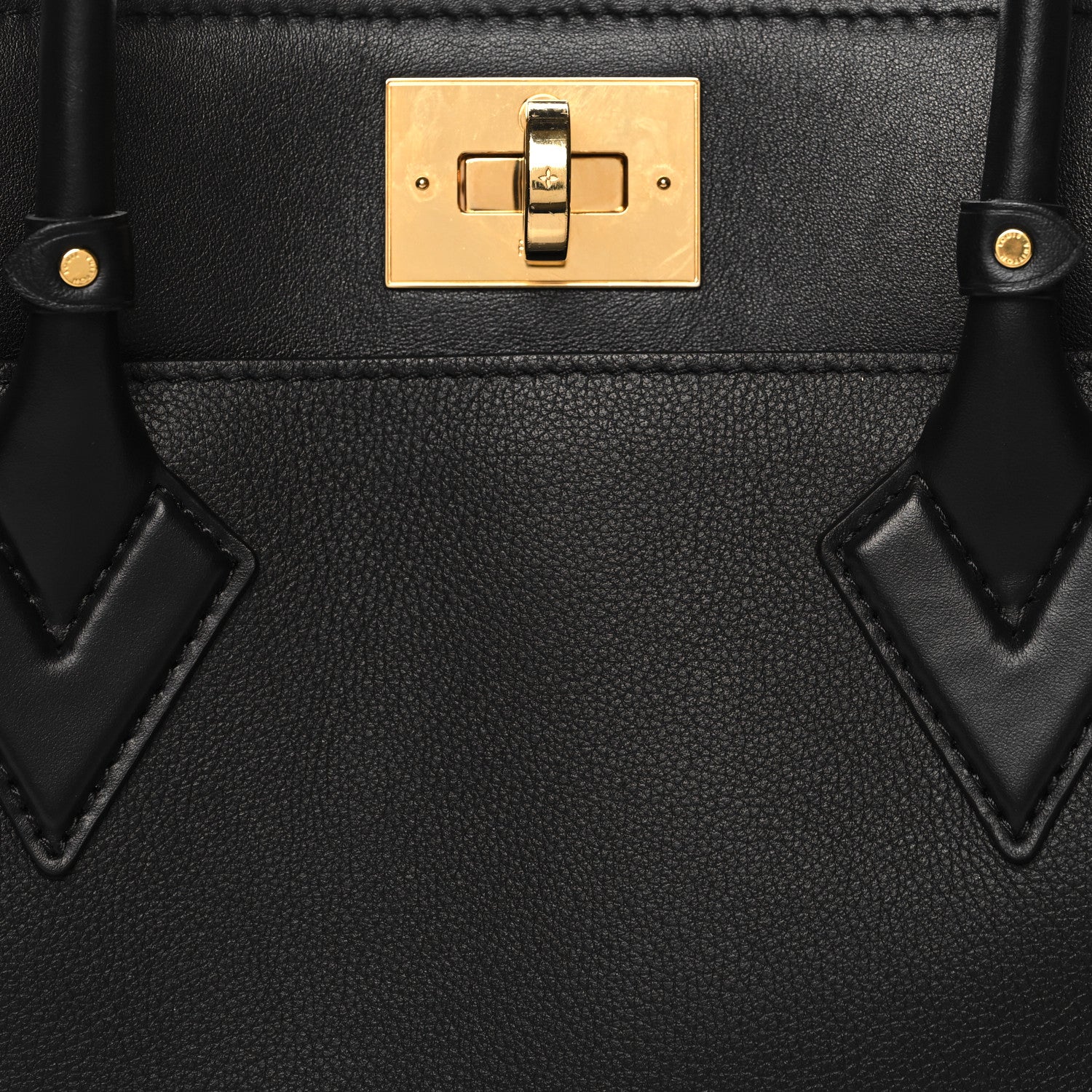 Louis Vuitton Calfskin Monogram Tufting On My Side Black 7 of 9