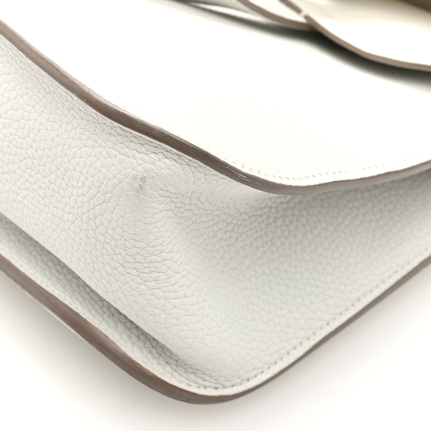 Hermes Taurillon Clemence Halzan 31 GM Craie 10 of 10