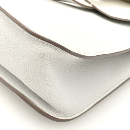 Hermes Taurillon Clemence Halzan 31 GM Craie 10 of 10