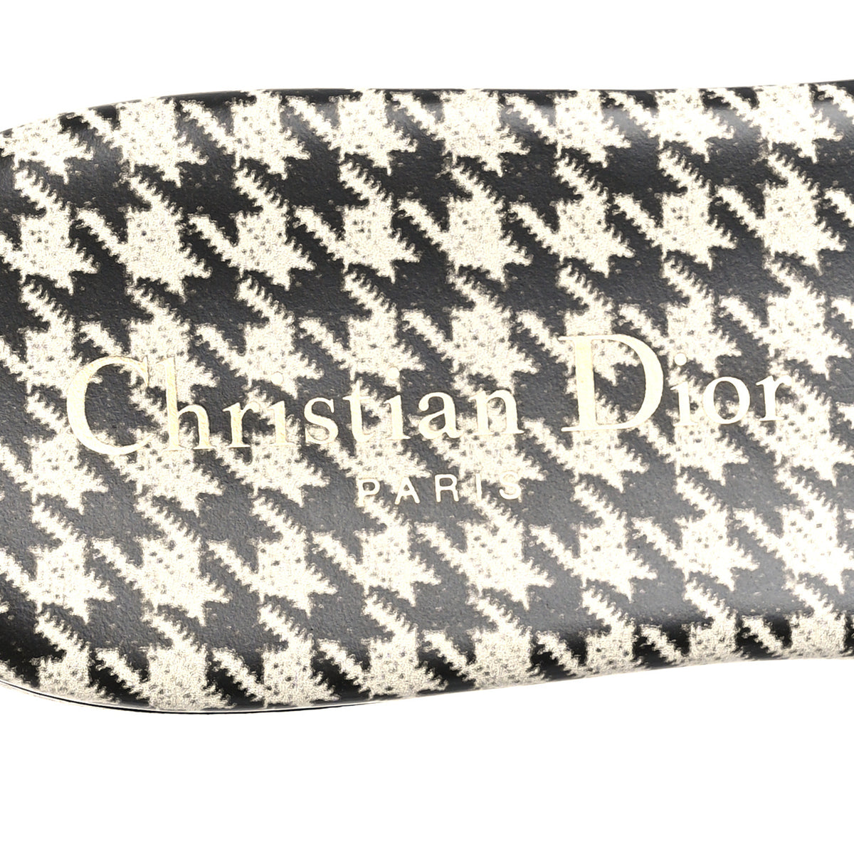Christian Dior Canvas Millefiori Embroidered Dway Flat Slide Sandals 36 Black White 7 of 10