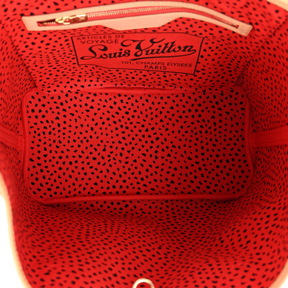 Louis Vuitton Monogram Kusama Waves Neverfull MM Red 5 of 9