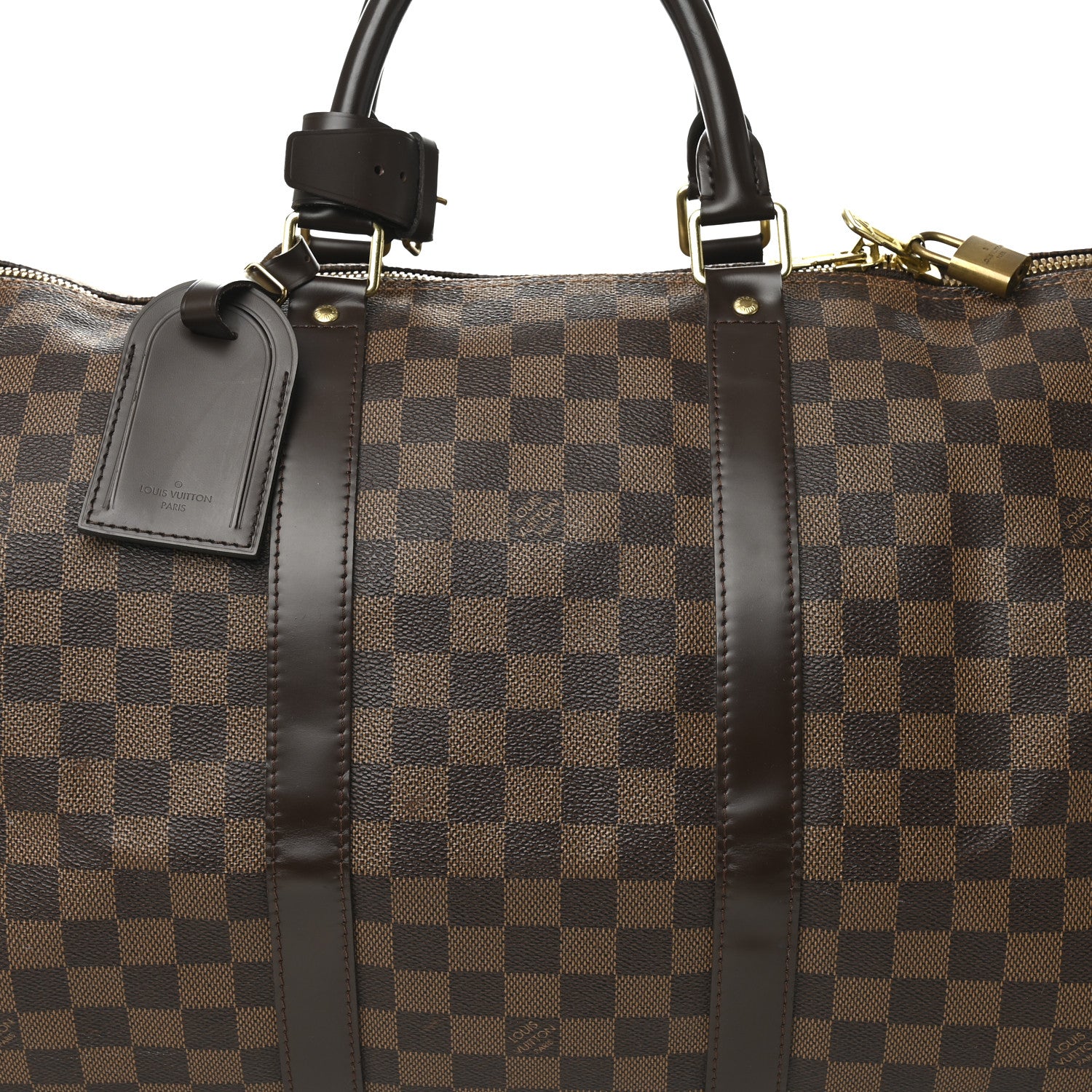 Louis Vuitton Damier Ebene Keepall 50 7 of 9