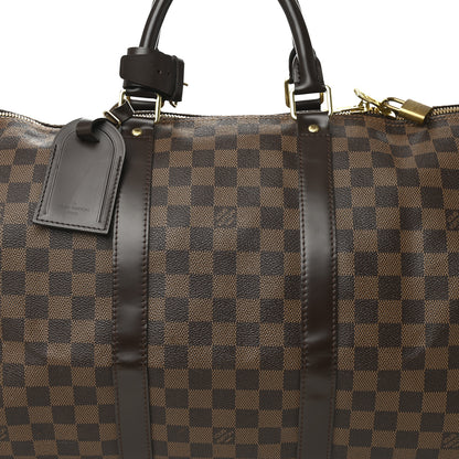 Louis Vuitton Damier Ebene Keepall 50 7 of 9