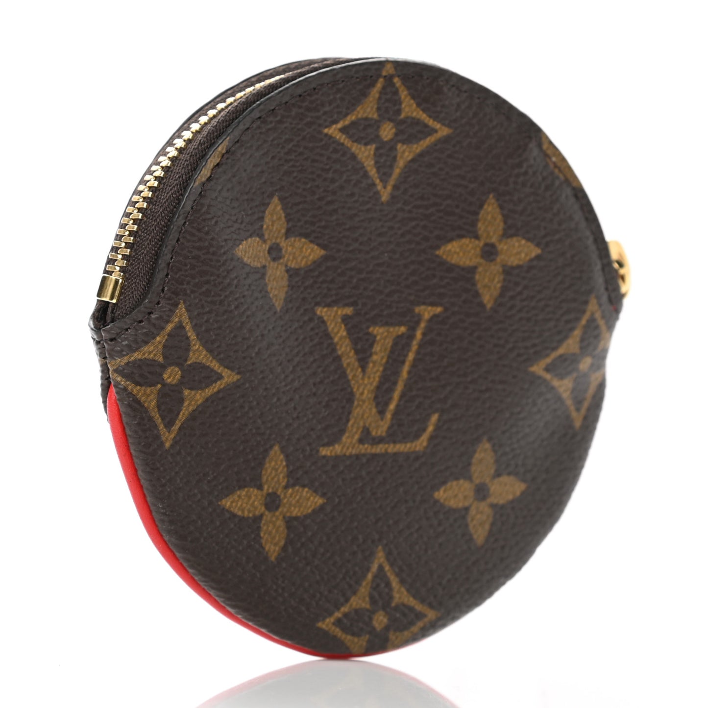 Monogram 2020 Christmas Animation Bumper Cars Round Coin Purse Coquelicot