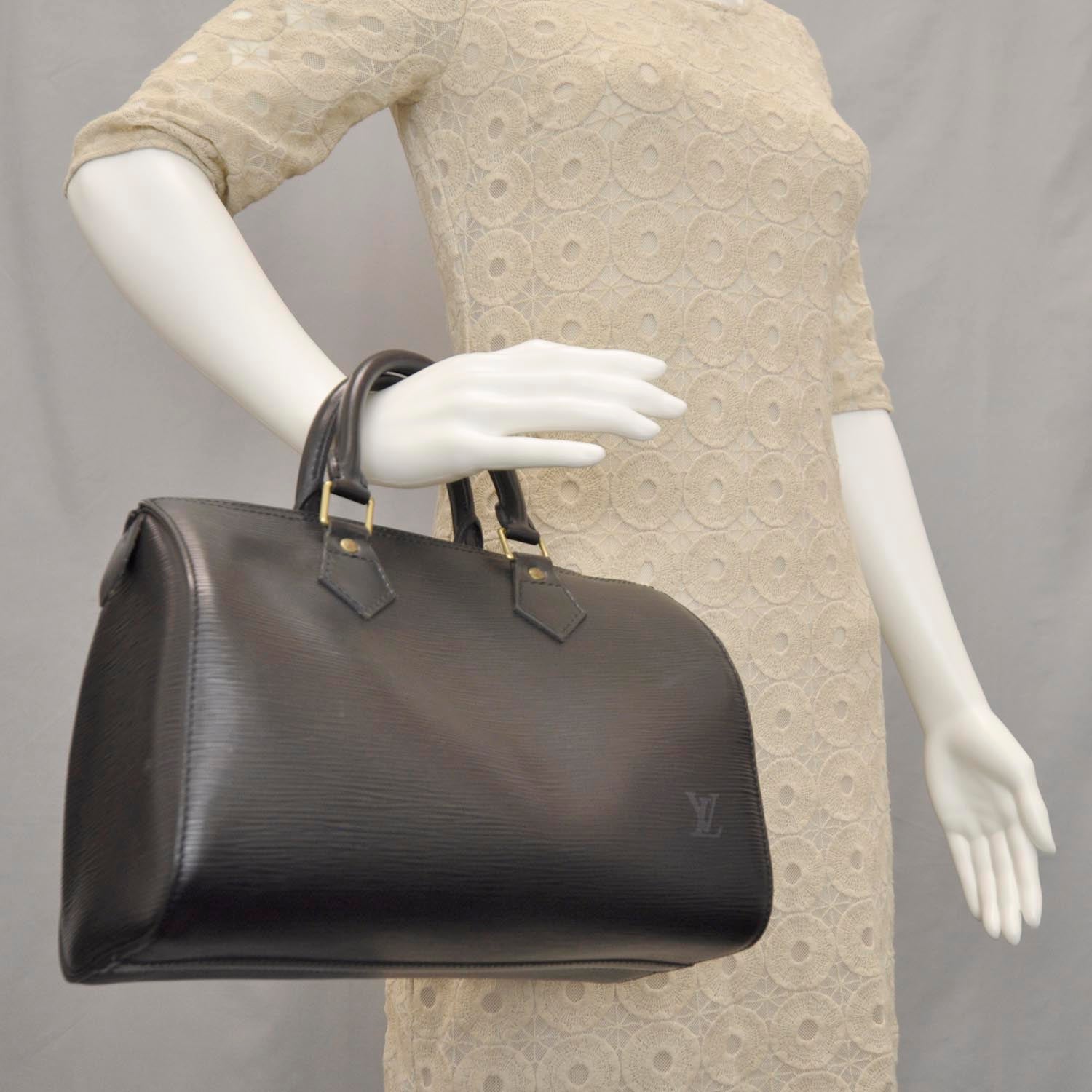 Louis Vuitton Epi Speedy 25 Black 2 of 11