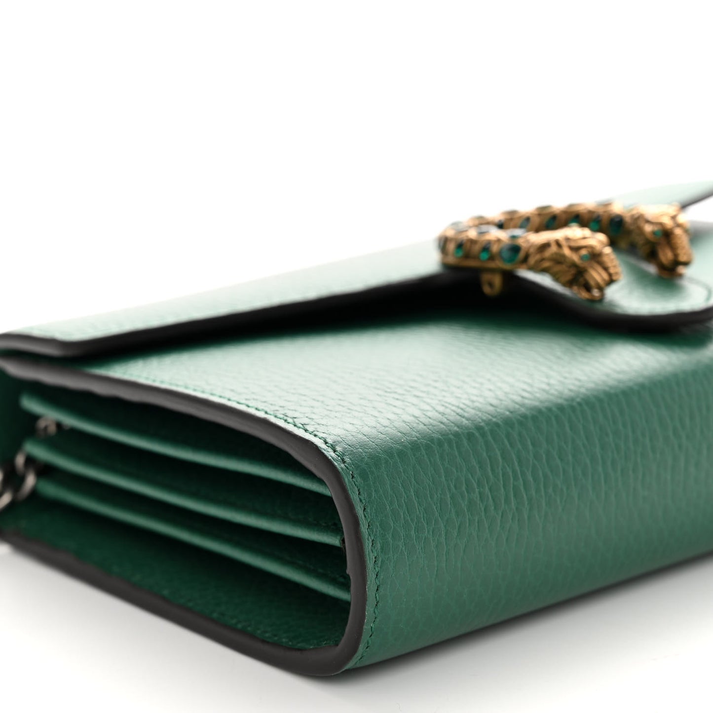 Calfskin Mini Dionysus Chain Wallet Emerald