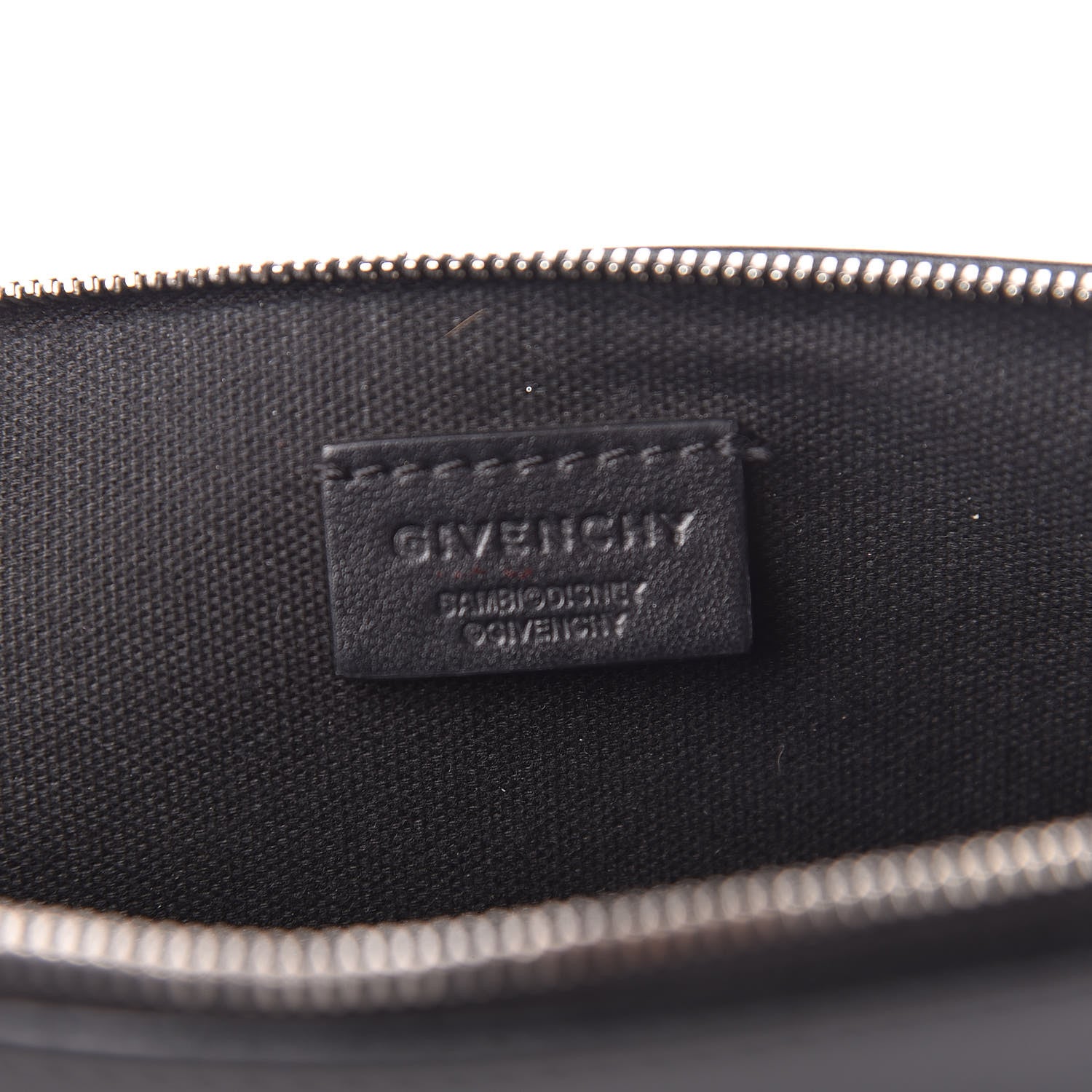 Givenchy Calfskin Bambi Print Large Cosmetic Pouch Black 6 of 9