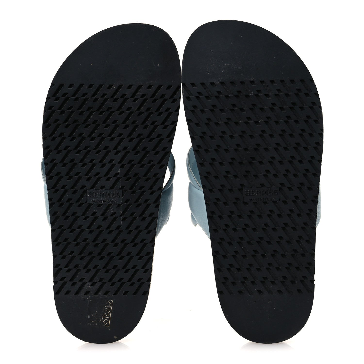 Hermes Nappa Extra Sandals 37.5 Bleu Jean 37.5 Bleu Jean 7 of 13