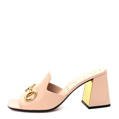 Gucci Nappa Horsebit 75mm Slide Sandals 41 Skin Rose 1 of 10
