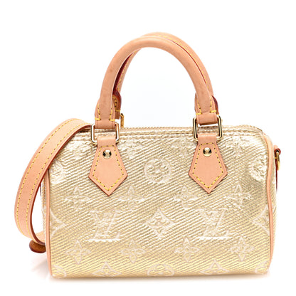 Louis Vuitton Monoglam Nano Speedy Beige 1 of 10