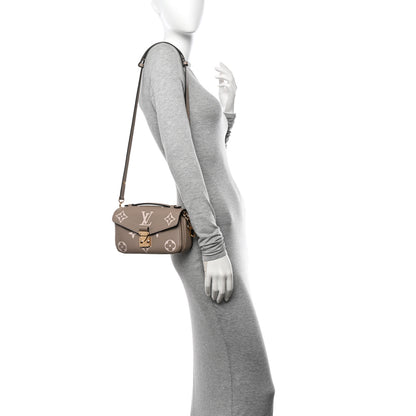 Louis Vuitton Empreinte Monogram Giant Pochette Metis East West Tourterelle Creme 2 of 9