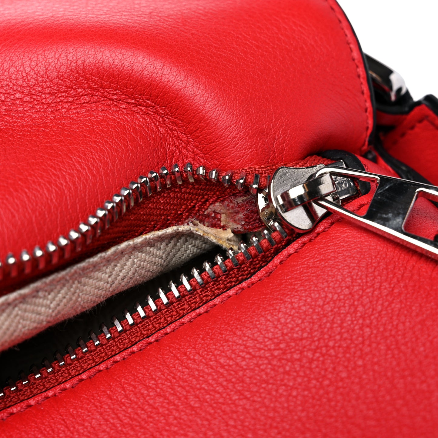 Calfskin Medium Puzzle Bag Scarlet