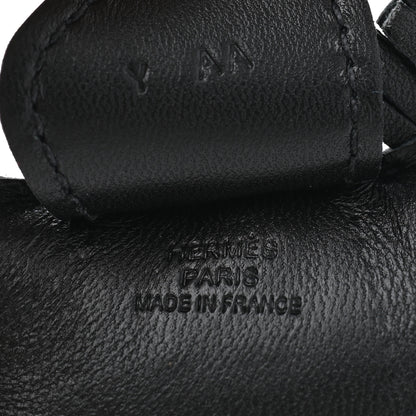 Hermes Milo Lambskin Grigri Rodeo Horse Bag Charm So Black 3 of 4