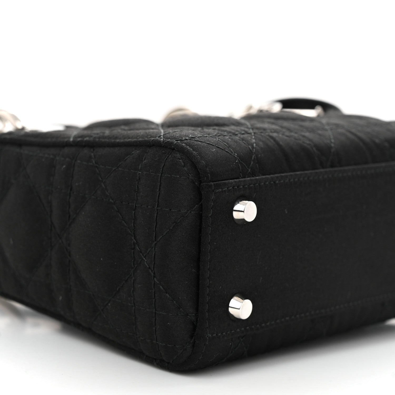 Christian Dior Satin Cannage Mini Lady Dior Black 9 of 11