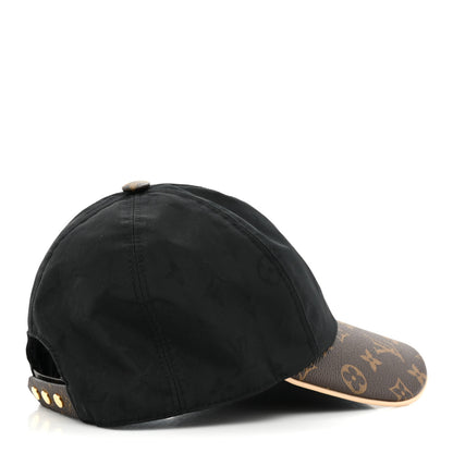 Louis Vuitton Polyester Silk Monogram LV Get Ready Cap M Black 6 of 9