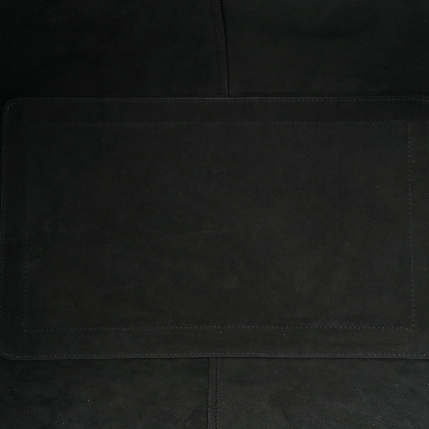 Saint Laurent Smooth Calfskin Maxi Trapezoid Shopping Tote Black 5 of 11