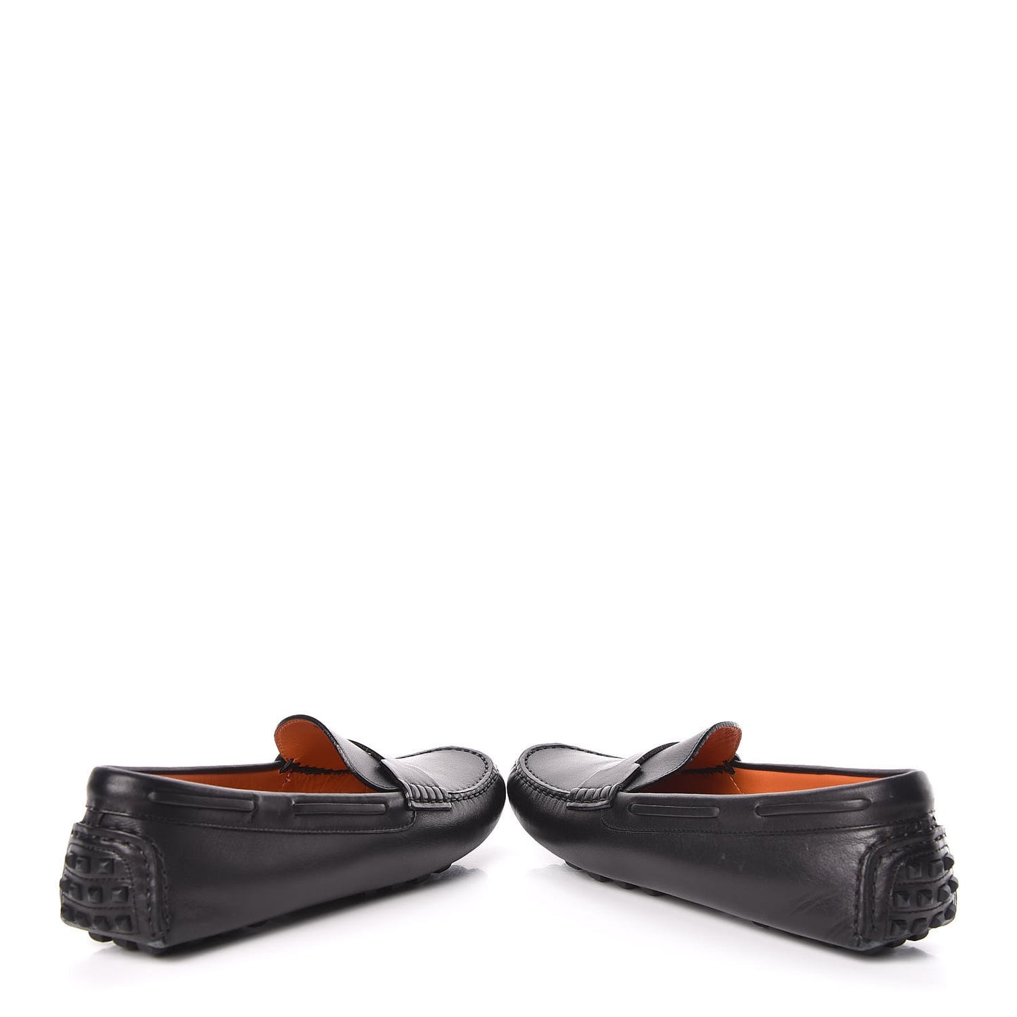 Calfskin Womens Oscar Loafers 38 Black