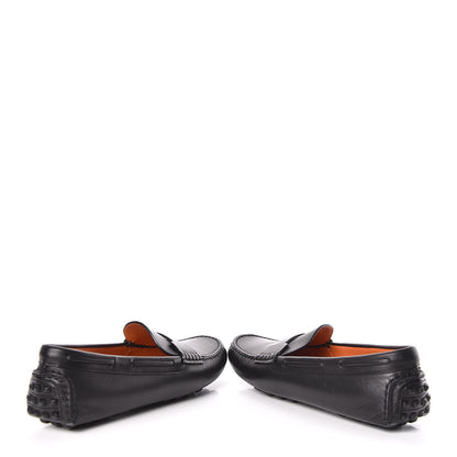 Hermes Calfskin Womens Oscar Loafers 38 Black 6 of 11