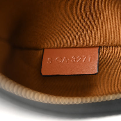 Celine Triomphe Canvas Calfskin Ava Shoulder Bag Tan 6 of 10