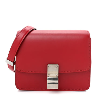 Celine Smooth Calfskin Small Classic Box Flap Bag Red 1 of 15