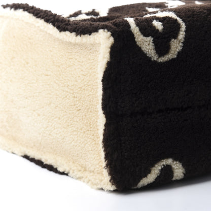 Louis Vuitton Shearling Monogram Giant Teddy Onthego GM Black White 6 of 10