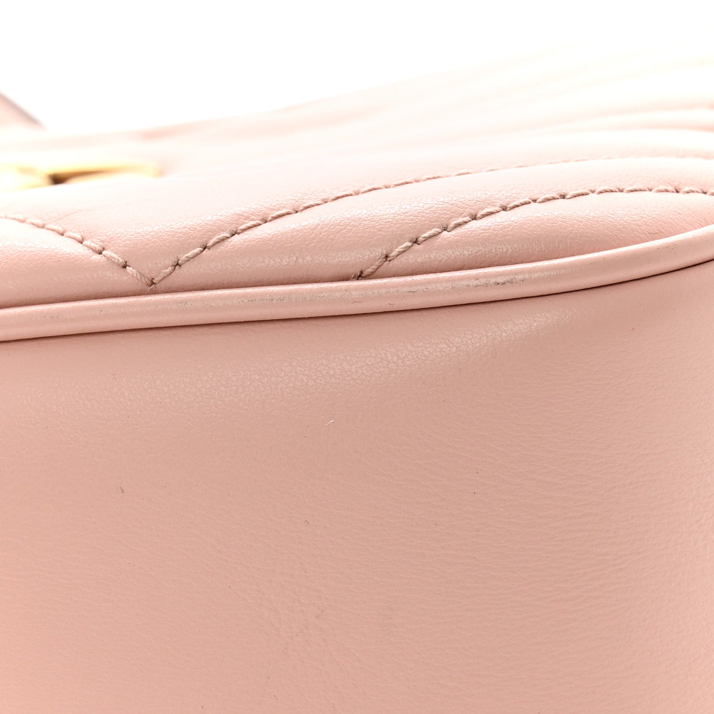 Calfskin Matelasse Small GG Marmont Chain Shoulder Bag Perfect Pink
