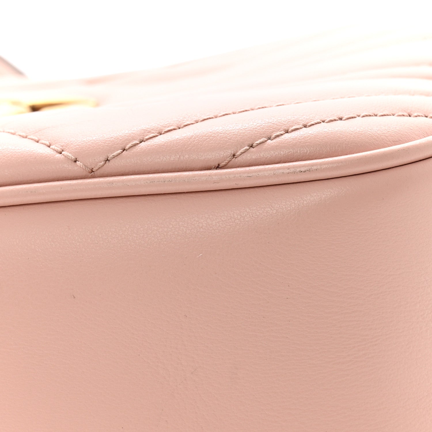 Gucci Calfskin Matelasse Small GG Marmont Chain Shoulder Bag Perfect Pink 11 of 11