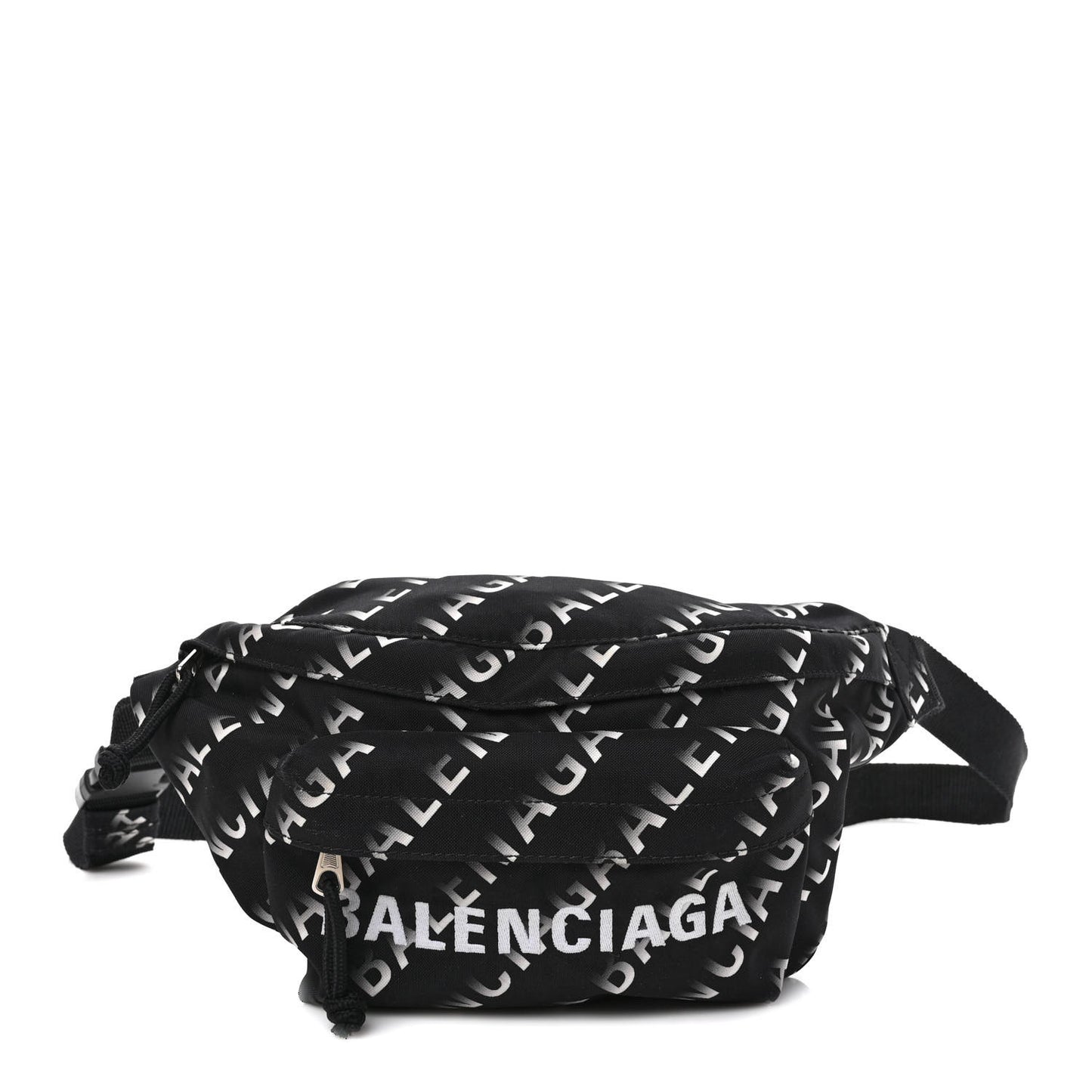 Recycled Sport Nylon Allover Gradient Logo Wheel Beltpack Black White