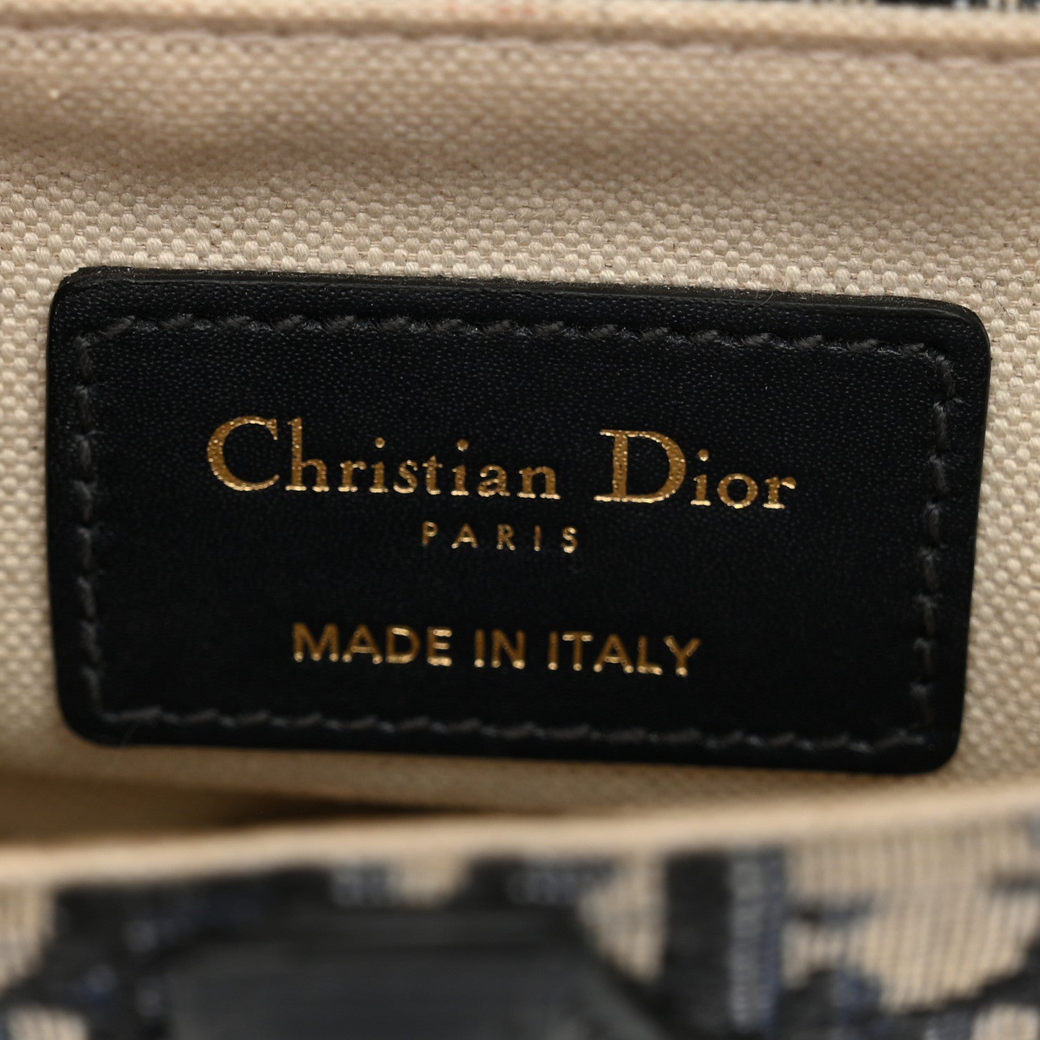 Christian Dior Oblique Mini Saddle Bag Blue 6 of 10