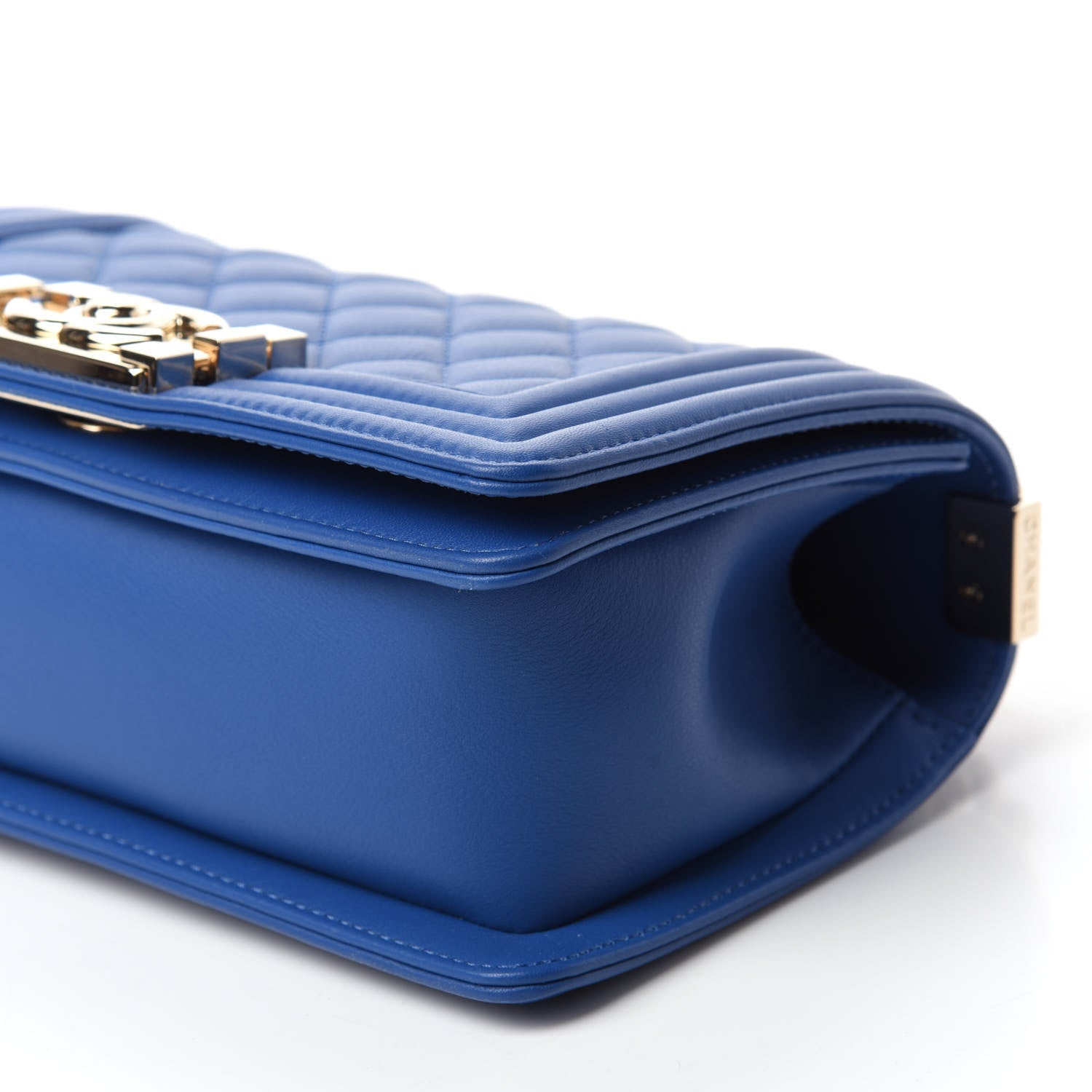 Chanel Calfskin Quilted Small Boy Flap Blue 9 of 9