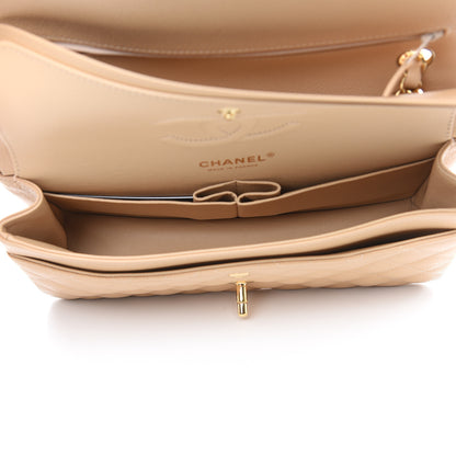 Chanel Caviar Quilted Medium Double Flap Light Beige 5 of 11
