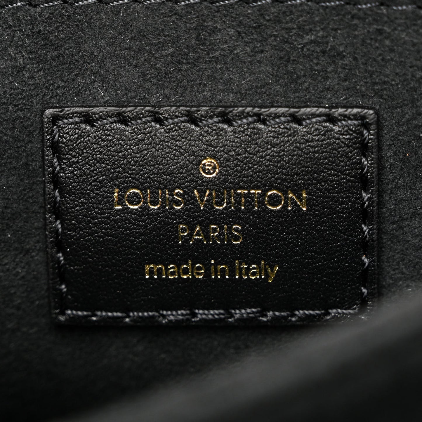Calfskin LV New Wave Chain Bag Black
