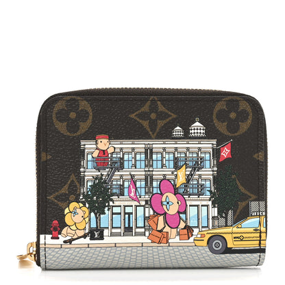 Louis Vuitton Monogram 2022 Christmas Animation New York Soho Zippy Coin Purse Yellow 1 of 7