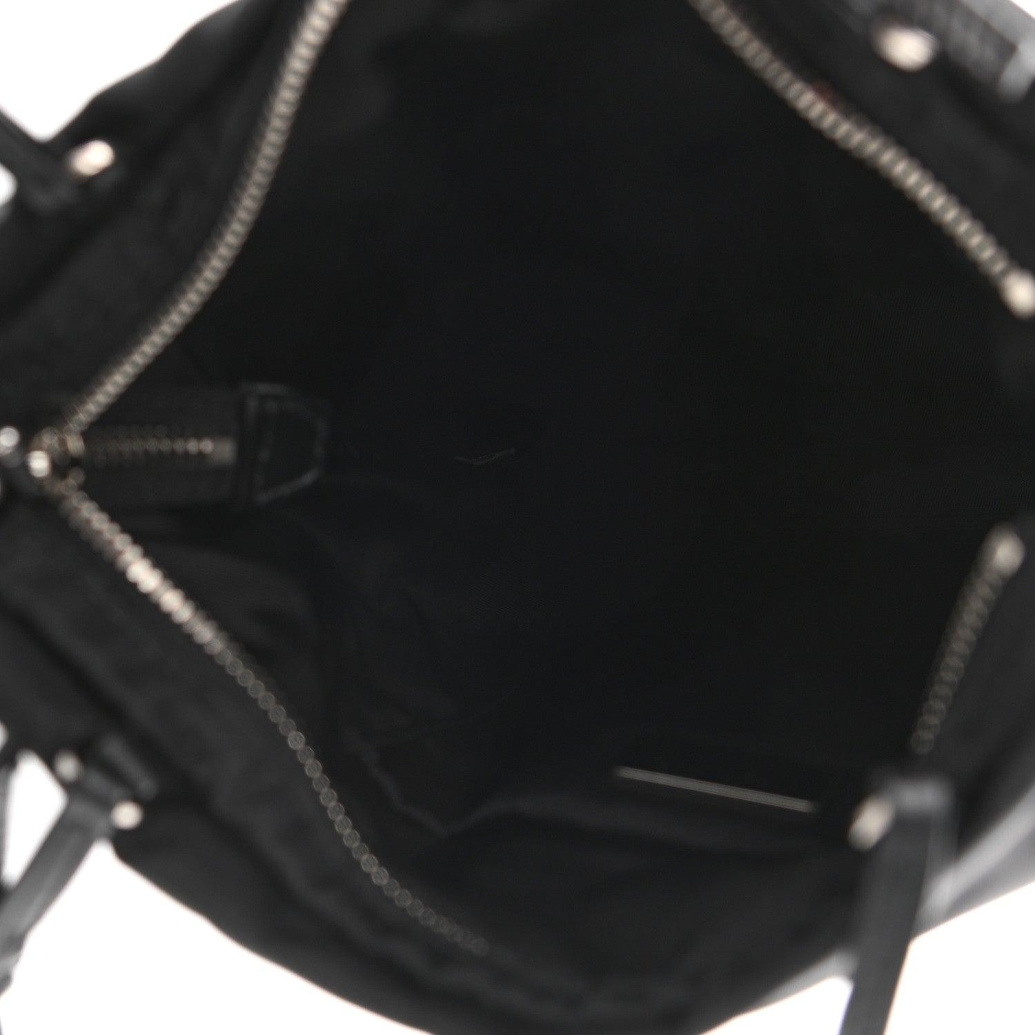 Prada Tessuto Nylon Chain Shopping Tote Black 5 of 10