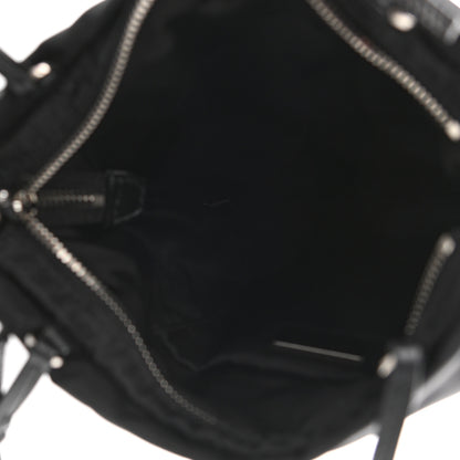 Prada Tessuto Nylon Chain Shopping Tote Black 5 of 10
