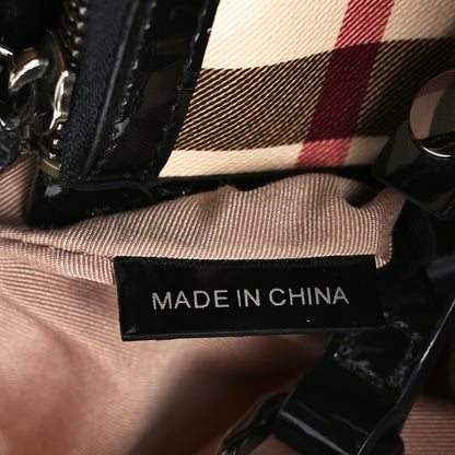 Burberry Nova Check Small Canterbury Tote Black 7 of 12