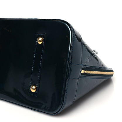 Louis Vuitton Vernis Alma GM Blue Nuit 9 of 11