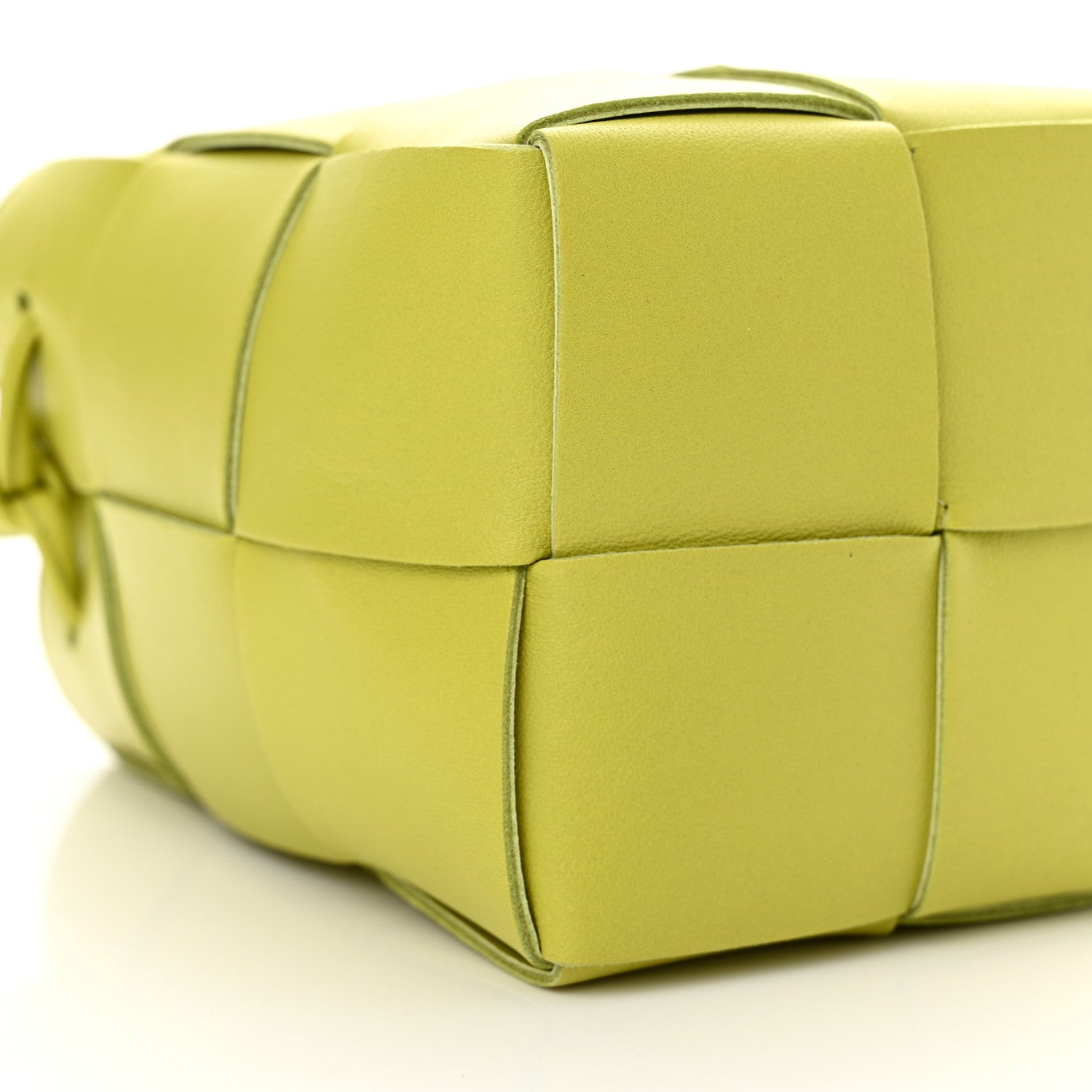 Bottega Veneta Nappa Maxi Intrecciato Mini Cassette Bucket Bag Kiwi 8 of 9