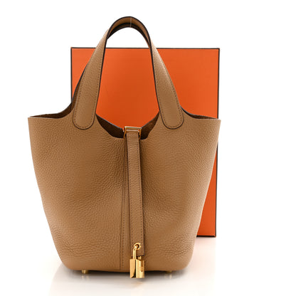 Hermes Taurillon Clemence Picotin Lock 18 PM Biscuit 11 of 11