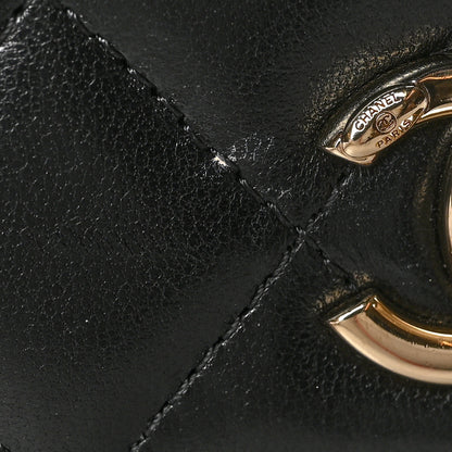 Chanel Lambskin Quilted Mini Trendy CC Chain Wallet Black 11 of 13