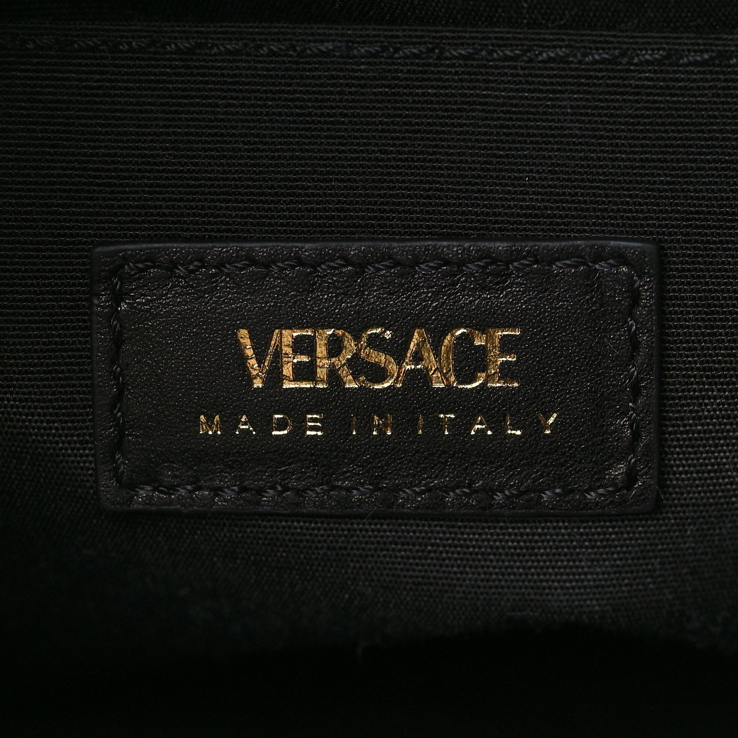 Versace Calfskin Quilted Medusa Backpack Black 6 of 10