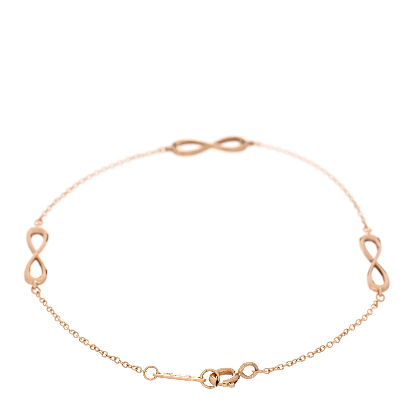 18K Rose Gold Infinity Endless Bracelet